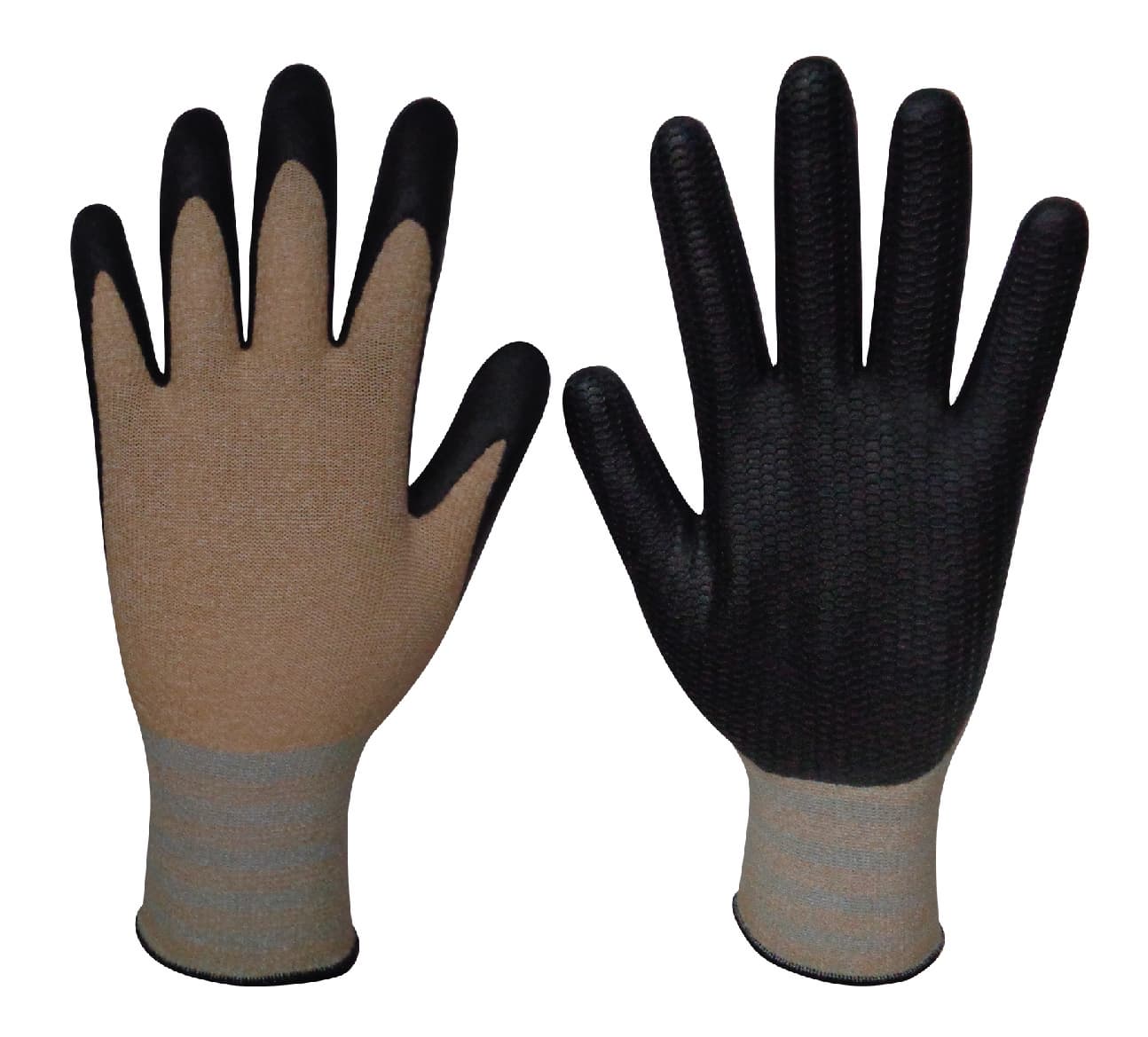 Natural Grip300 Corn_NBR Embossing coating gloves